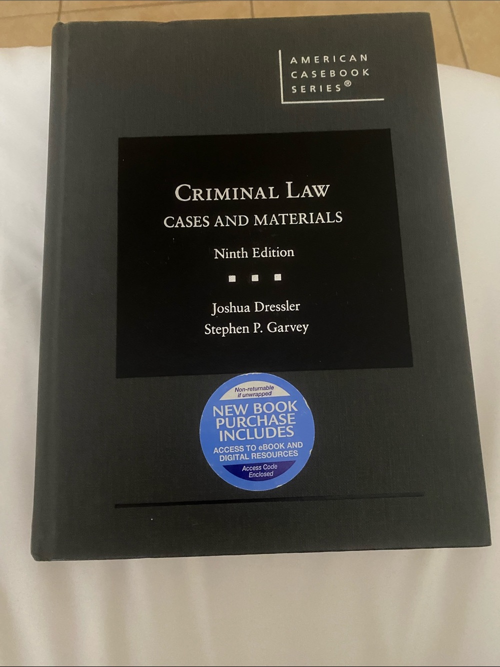Criminal Law: Cases and Materials (Black) - Ninth Edition